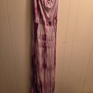 Fashion Nova Curve Pink High Slit Romper Style Dress